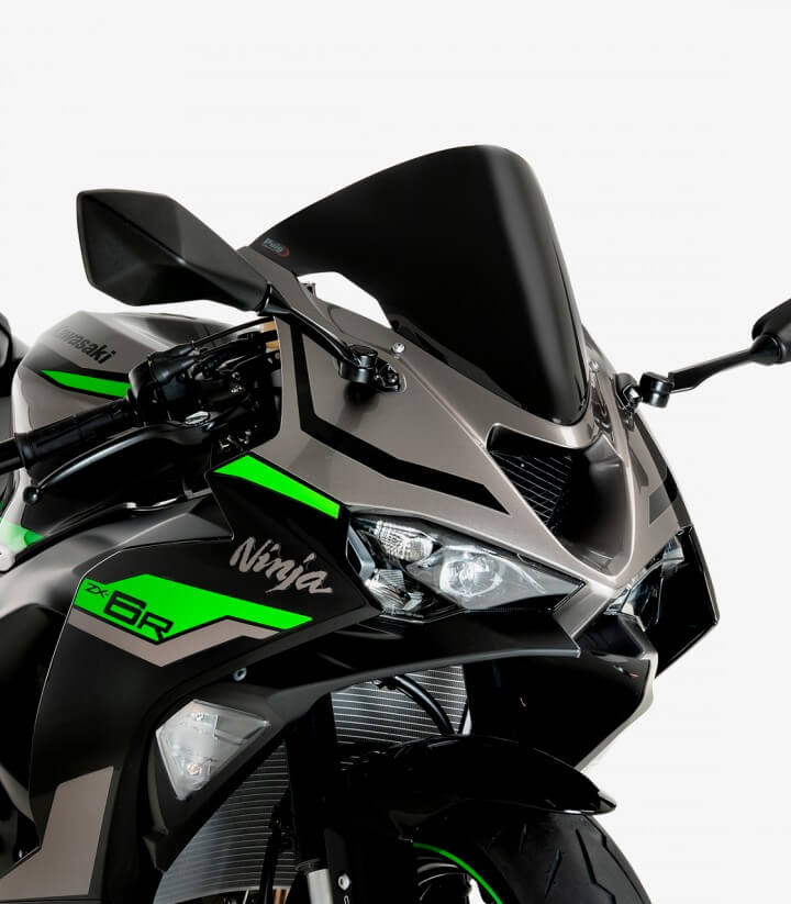 Cúpula Puig R-Racer Kawasaki ZX-6R Ninja (2024) Negro mate 21832J