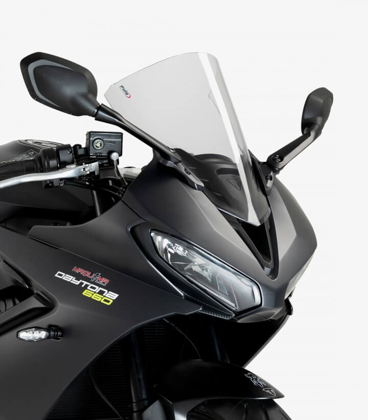 Triumph Daytona 660 (2024) Puig R-Racer Transparent Windshield 22085W