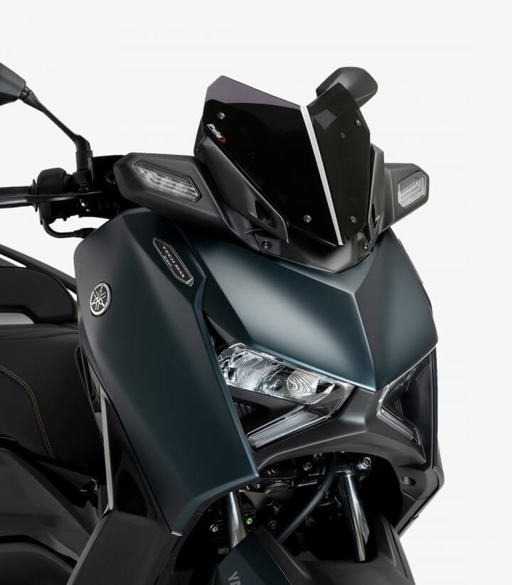 Yamaha X-MAX 125 / 300 (2023 - 2024) Puig V-Tech Line Sport Dark smoked Windscreen 21744F