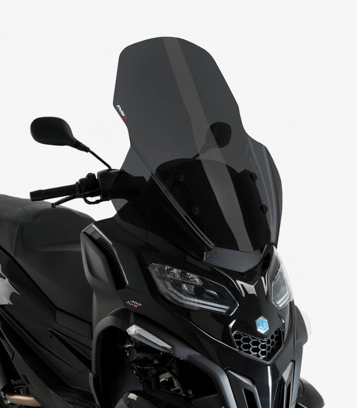 Piaggio MP3 400 / Sport / 530 Exclusive (2022 - 2024) Puig V-Tech Line Touring Dark smoked Windscreen 21374F