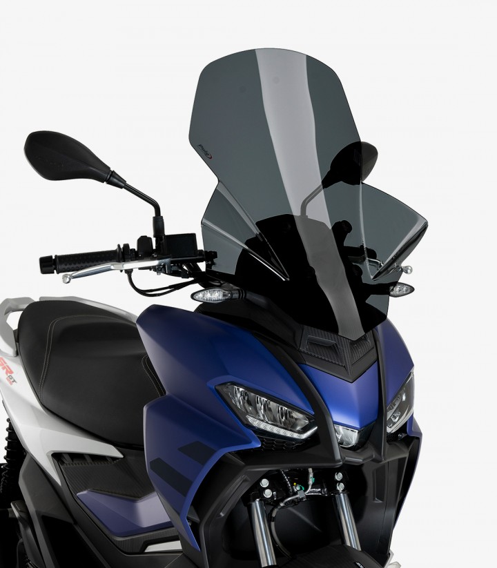 Aprilia SR GT 125 / 200 / Sport (2022 - 2024) Puig V-Tech Line Touring Dark smoked Windscreen 21482F