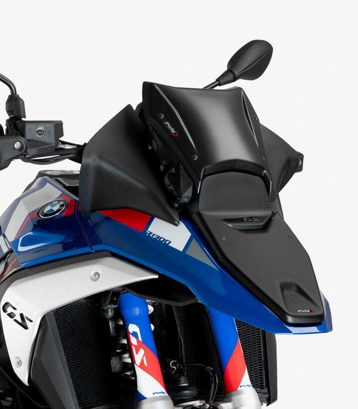 Front-Windabweiser Extended Puig BMW R1300GS (23-26) Mattschwarz 21896J