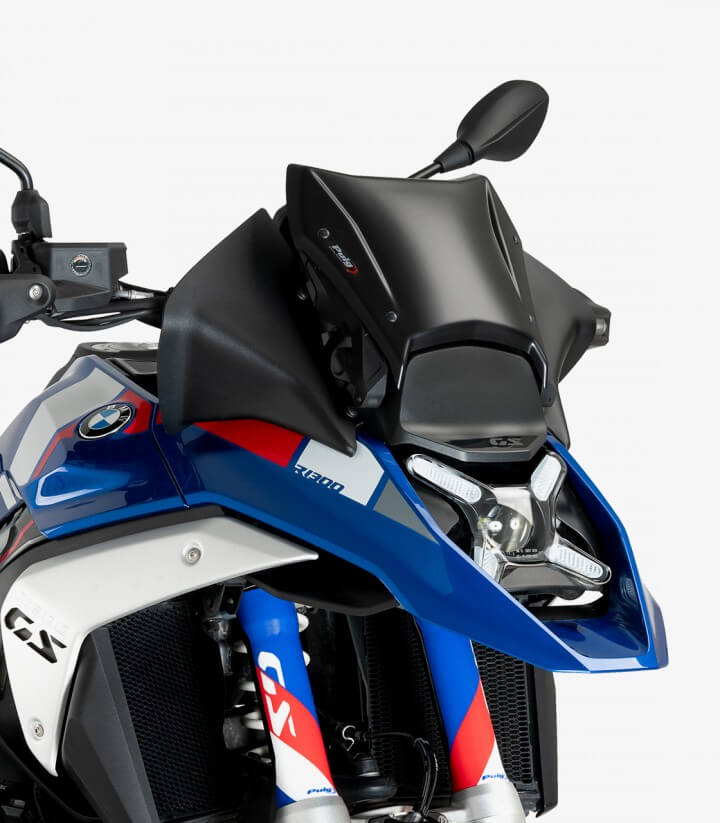 Front-Windabweiser Extended Puig BMW R1300GS (23-26) Mattschwarz 21896J