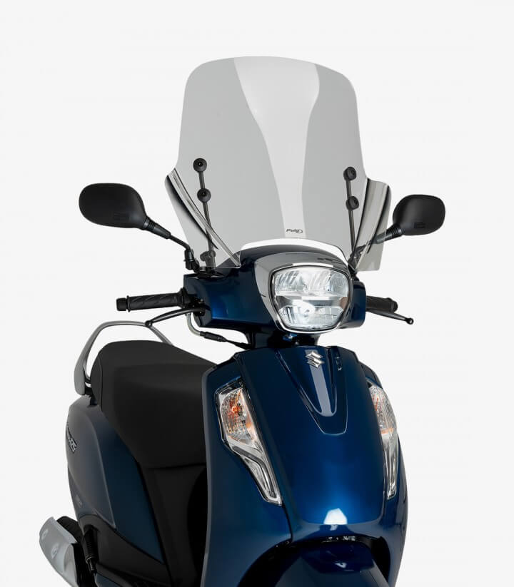 Suzuki Address 125i E5 (21-24) Puig T.X. Transparent Windscreen 21691W