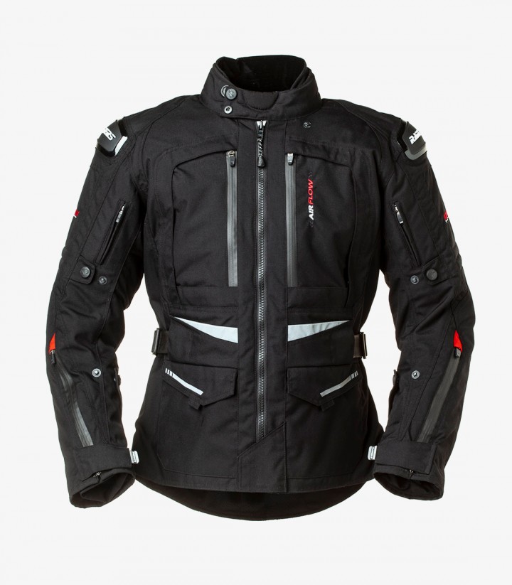 Arrow black unisex Winter motorcycle Jacket by Rainers