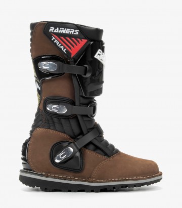 Rainers 3040-MR brown unisex motorcycle boots