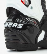 Botas de moto unisex Rainers 999 blanco y negro