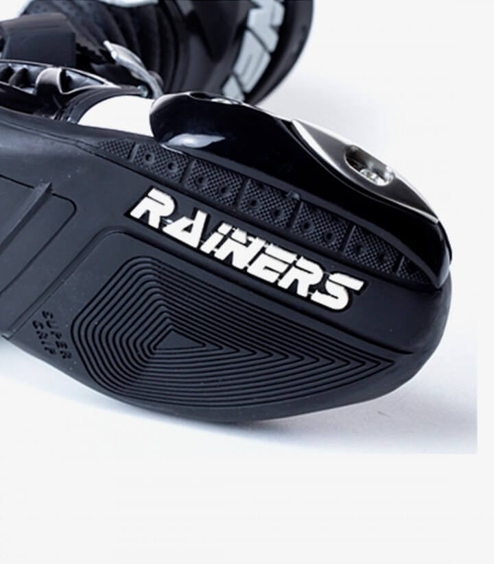 Botas de moto unisex Rainers 999 blanco y negro 999BN