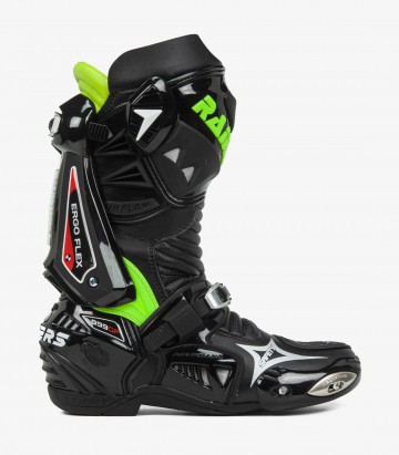 Botas de moto unisex Rainers 999 negro y fluor