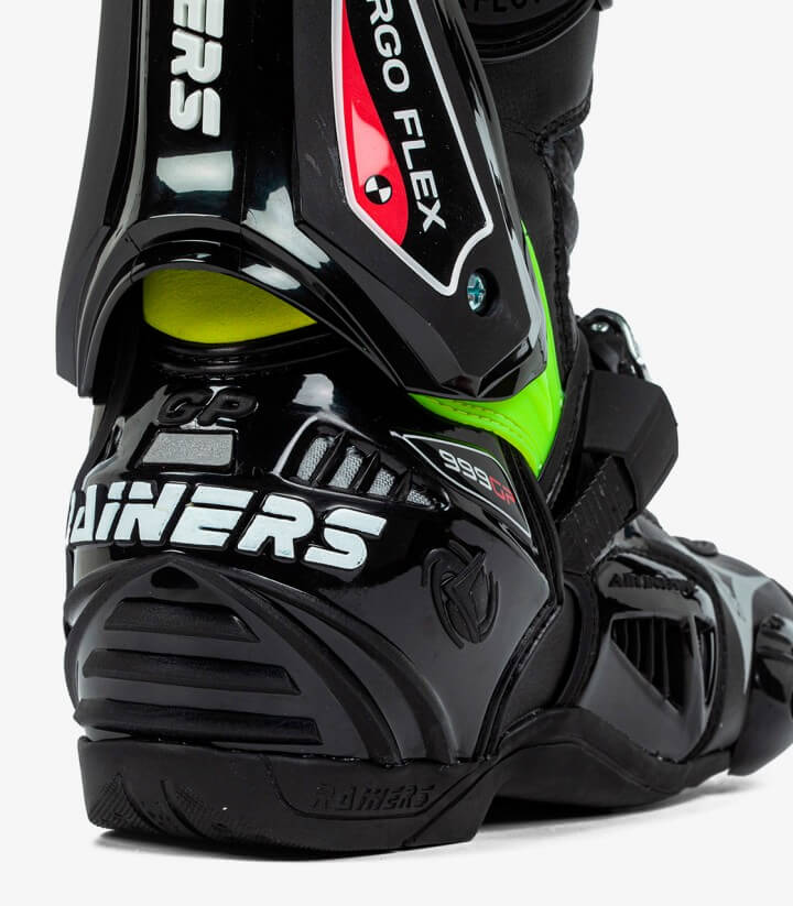 Rainers 999 black & fluor unisex motorcycle boots 999F