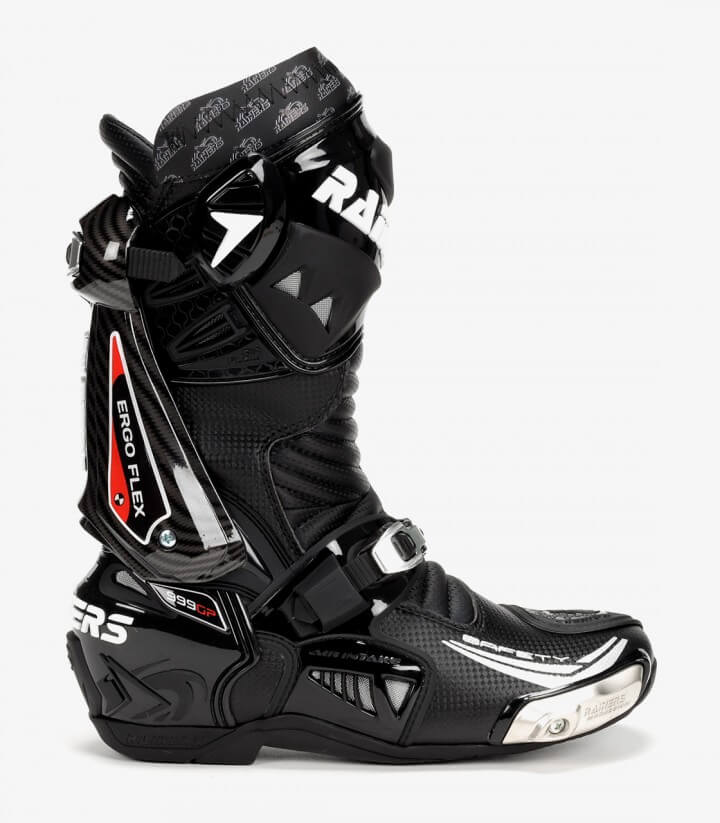 Rainers 999 GP Carbono black unisex motorcycle boots