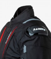 Misuri black & red unisex Winter motorcycle Jacket by Rainers