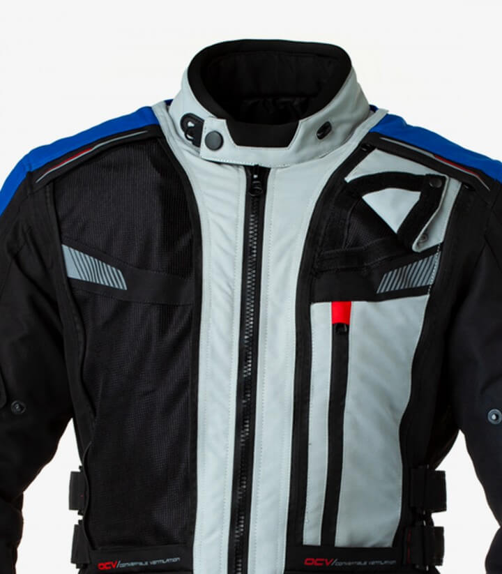 Unisex-Winterjacke Rainers Trivor Blau und Grau