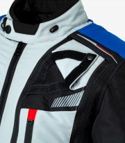 Trivor blue & grey unisex Winter motorcycle Jacket by Rainers