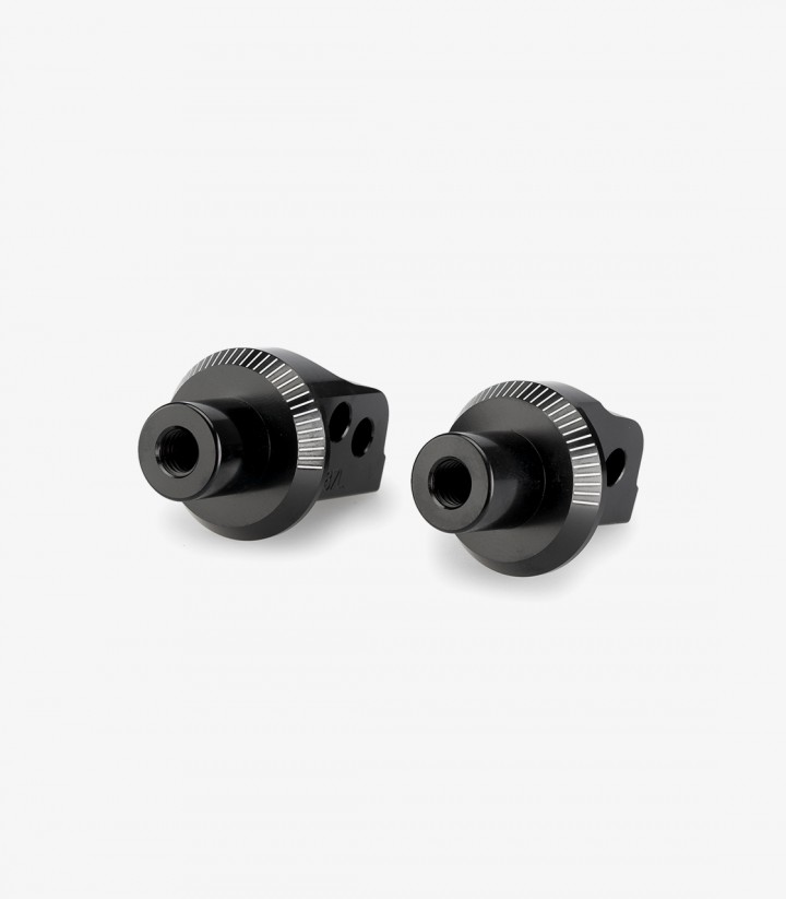 Puig pilot and passenger side footrest adapters set 21775N for Benelli TRK 702/X (2023 - 2024)