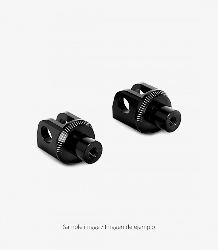 Puig pilot side footrest adapters set 22148N for Husqvarna Svartpilen 125/401, Vitpilen 125/401, Triumph Speed 400