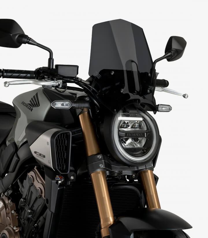 Windschild Puig New Generation Sport Honda CB650R Neo Sports Cafe (24-26) Dunkel getönt 21960F