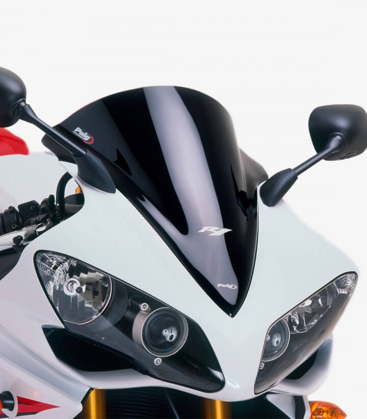 Windschild Puig Racing Yamaha YZF-R1 Schwarz 4365N