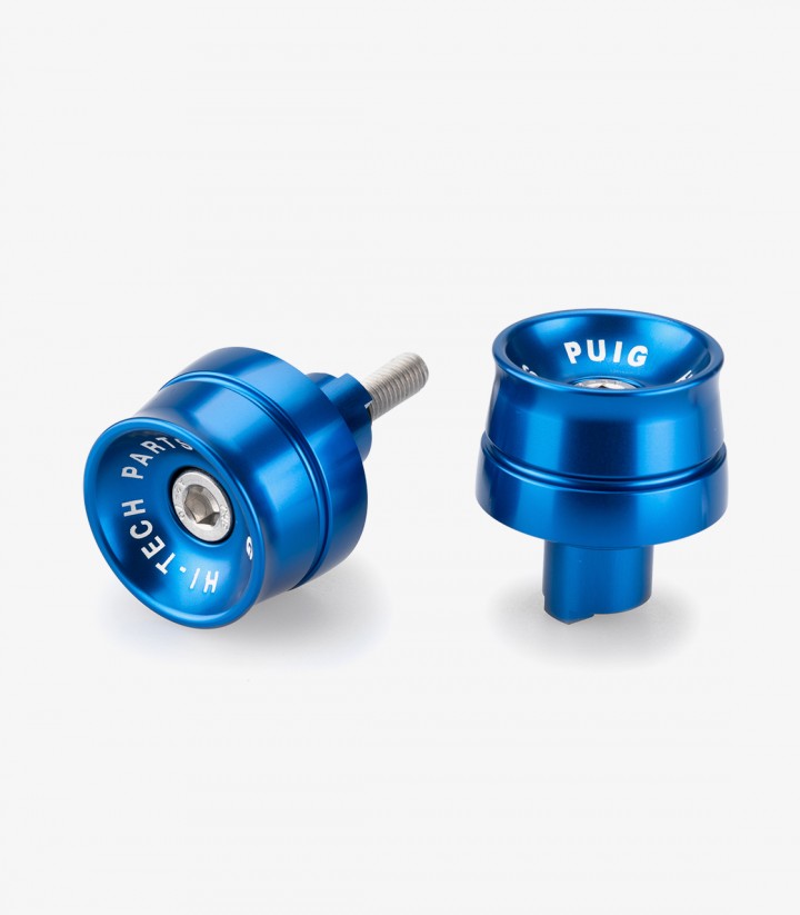 Puig Speed 21002A Bar Ends in Blue for Kawasaki Ninja 650, Ninja 7 Hybrid, Z650