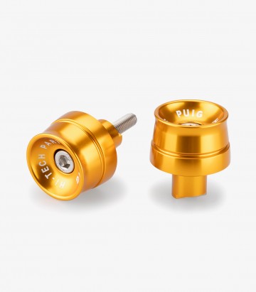 Puig Speed 21002O Bar Ends in Golden for Kawasaki Ninja 650, Ninja 7 Hybrid, Z650