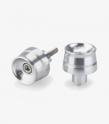 Puig Lenkerendgewichte Speed 21002P in Silber für Kawasaki Ninja 650 (20-26), Ninja 7 Hybrid (24-26), Z650 (20-26)