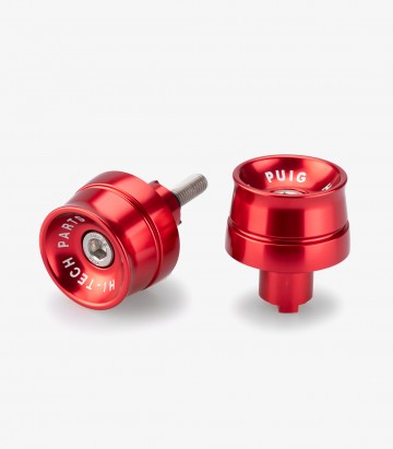 Puig Speed 21002R Bar Ends in Red for Kawasaki Ninja 650, Ninja 7 Hybrid, Z650