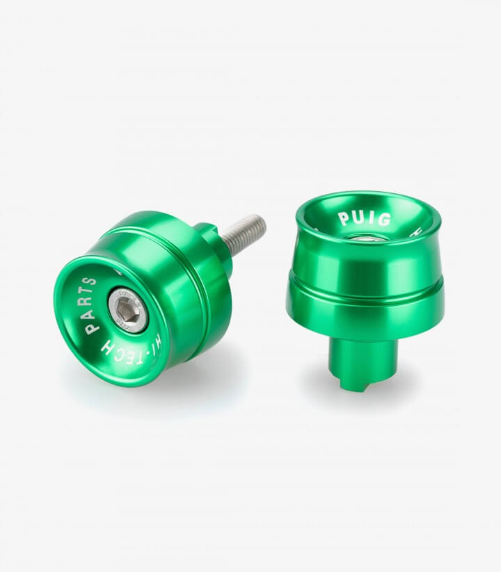 Puig Lenkerendgewichte Speed 21002V in Grün für Kawasaki Ninja 650 (20-26), Ninja 7 Hybrid (24-26), Z650 (20-26)