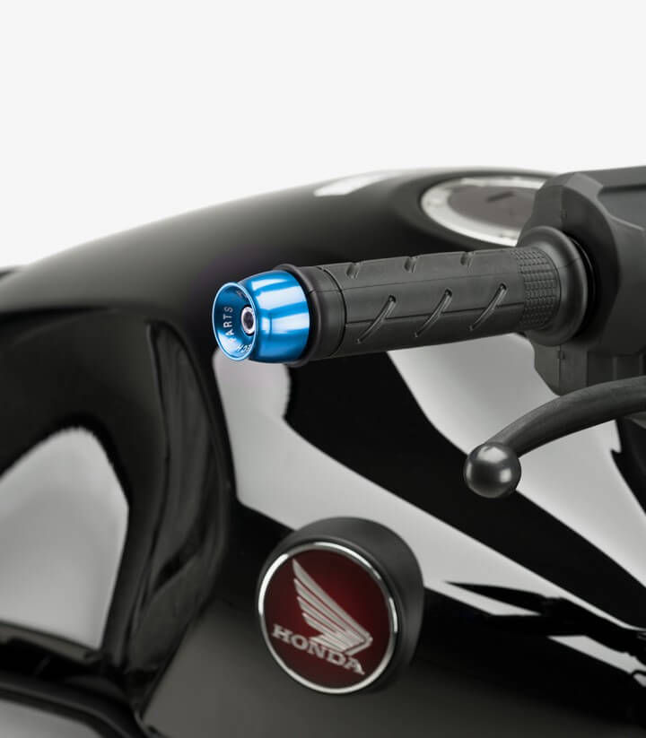 Puig Lenkerendgewichte Speed 21012A in Blau für several Honda models