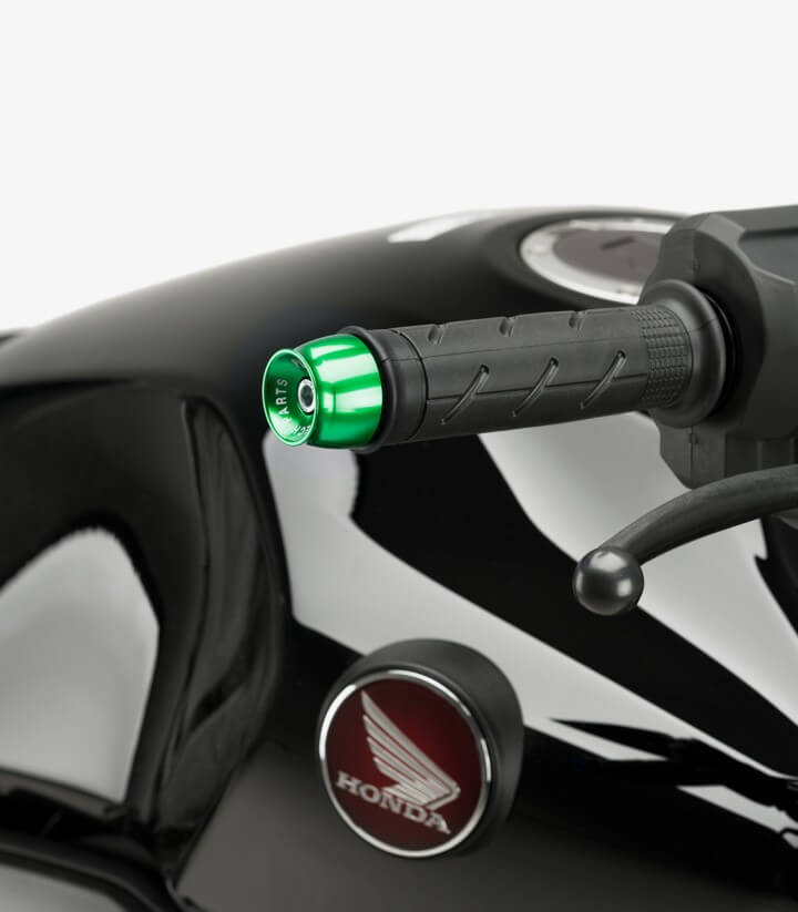 Puig Lenkerendgewichte Speed 21012V in Grün für several Honda models
