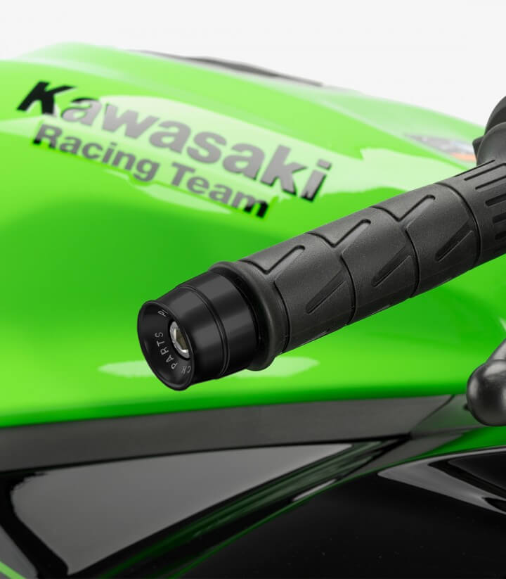 Puig Lenkerendgewichte Speed 21013N in Schwarz für several Kawasaki models