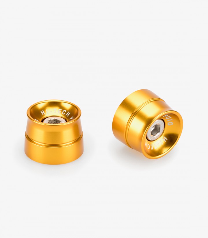 Puig Speed 21013O Bar Ends in Golden for several Kawasaki models