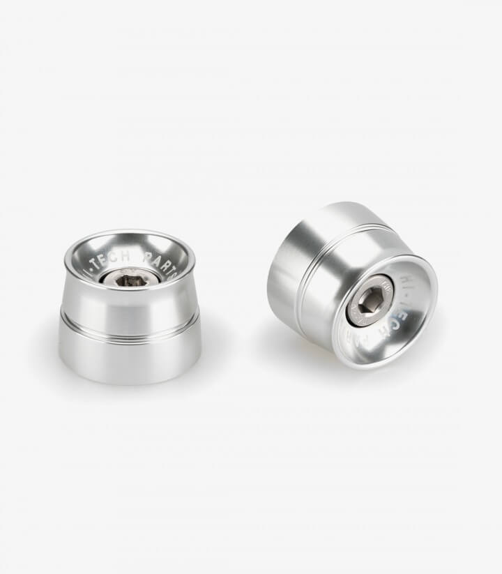 Puig Lenkerendgewichte Speed 21013P in Silber für several Kawasaki models