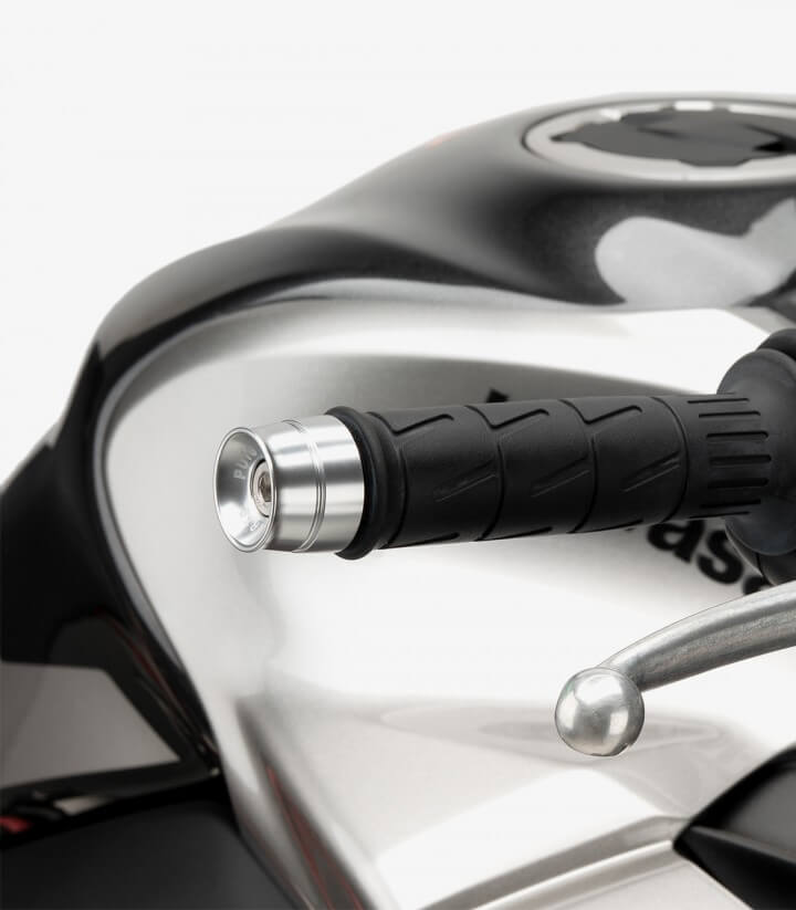 Puig Lenkerendgewichte Speed 21013P in Silber für several Kawasaki models