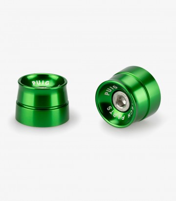 Puig Lenkerendgewichte Speed 21013V in Grün für several Kawasaki models