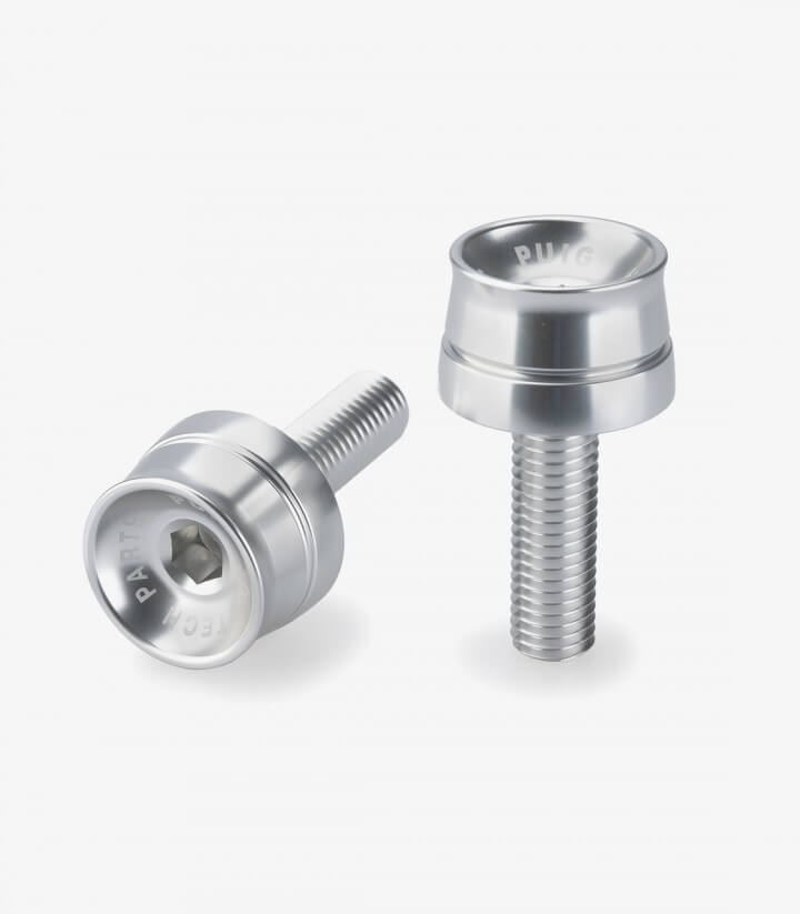 Puig Lenkerendgewichte Speed 21018P in Silber für BMW C400GT (18-21), F800R (15-19), S1000RR (09-18)