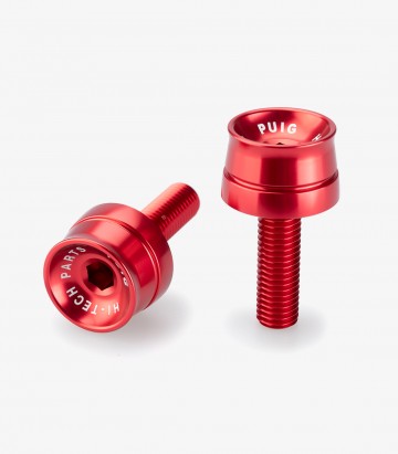 Puig Lenkerendgewichte Speed 21018R in Rot für BMW C400GT (18-21), F800R (15-19), S1000RR (09-18)