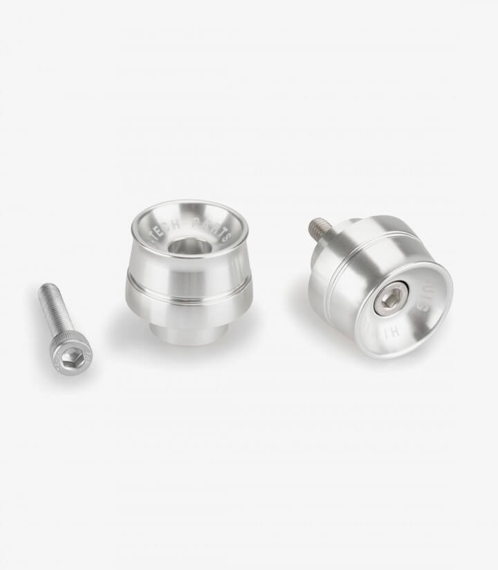 Puig Lenkerendgewichte Speed 21020P in Silber für several Honda models