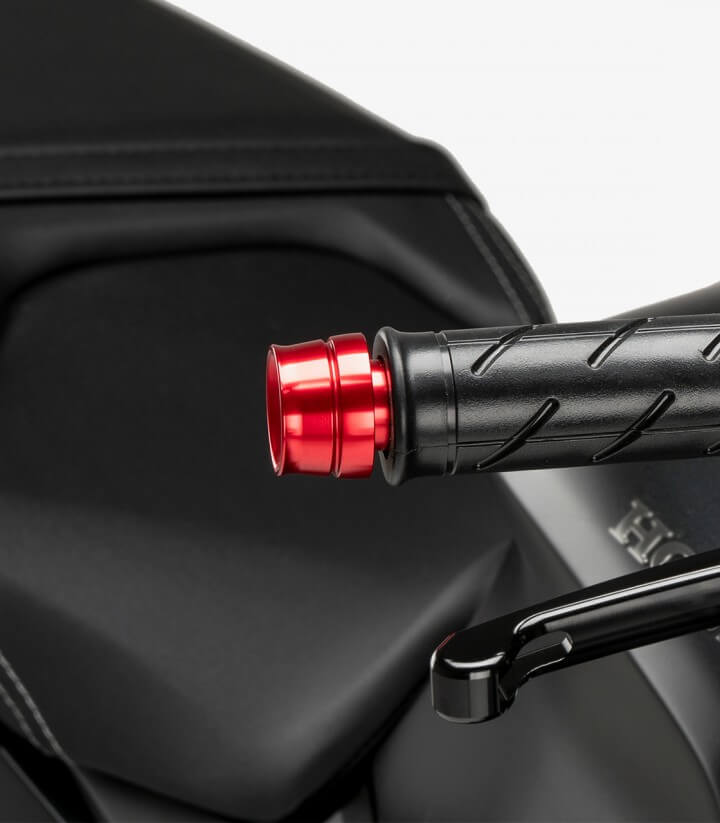 Puig Lenkerendgewichte Speed 21020R in Rot für several Honda models