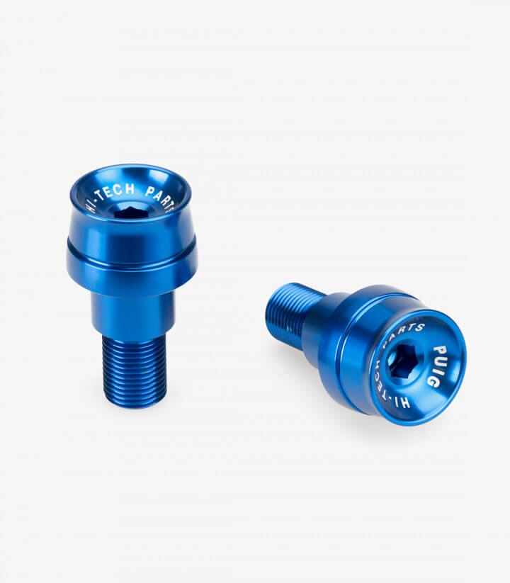 Puig Lenkerendgewichte Speed 21024A in Blau für several Yamaha models