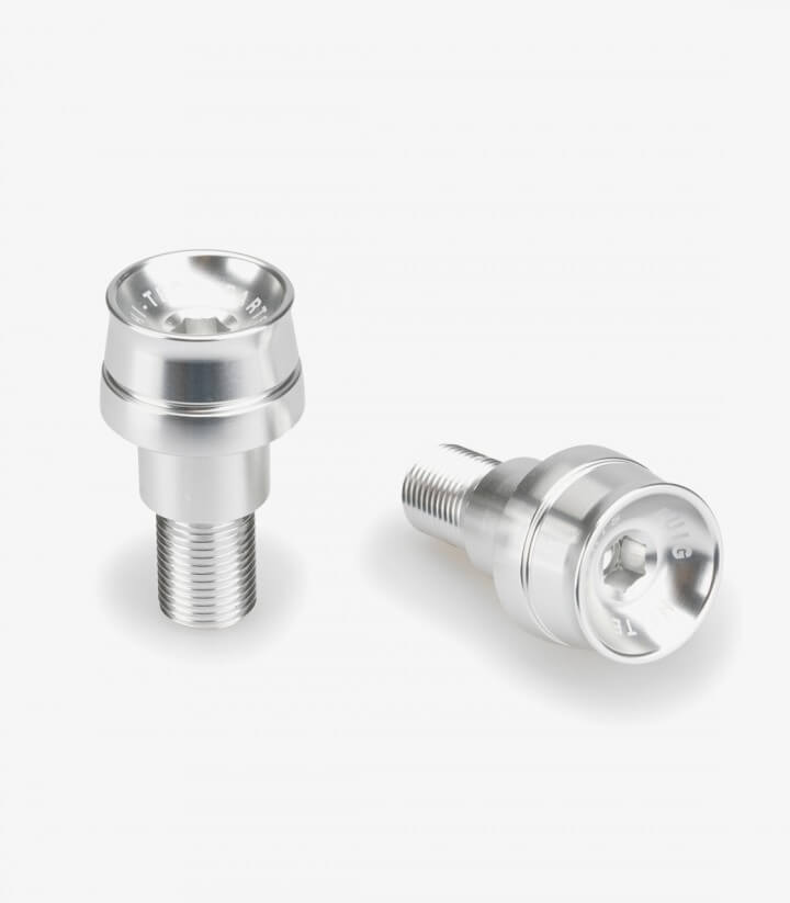Puig Lenkerendgewichte Speed 21024P in Silber für several Yamaha models