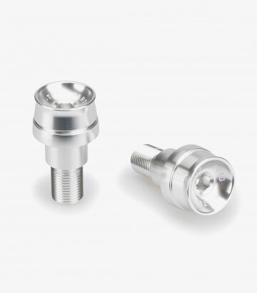 Puig Lenkerendgewichte Speed 21024P in Silber für several Yamaha models