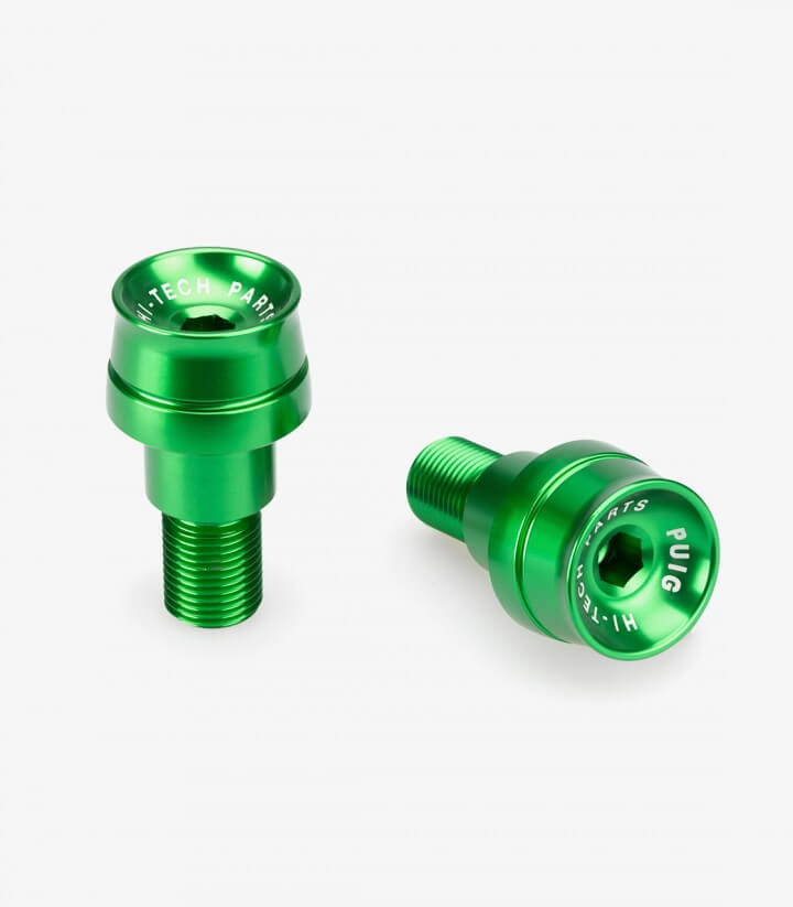 Puig Lenkerendgewichte Speed 21024V in Grün für several Yamaha models