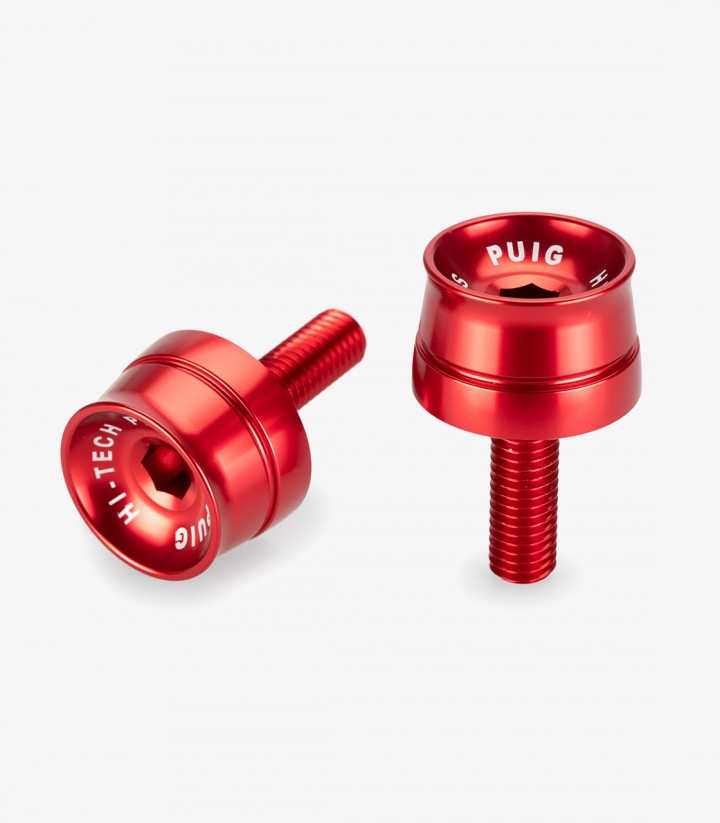 Puig Speed 21028R Bar Ends in Red for BMW F900R, M1000R, R1200/1250R, S1000 XR/R