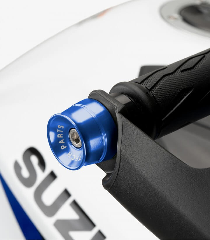 Puig Lenkerendgewichte Speed 21030A in Blau für several  Suzuki and Yamaha models