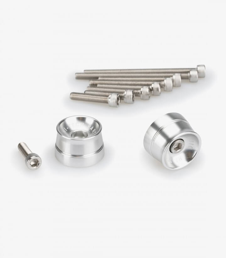 Puig Lenkerendgewichte Speed 21030P in Silber für several  Suzuki and Yamaha models