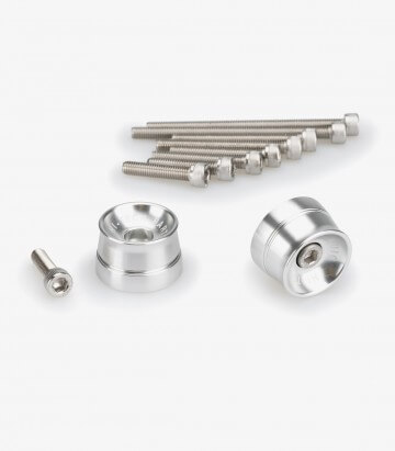 Puig Lenkerendgewichte Speed 21030P in Silber für several  Suzuki and Yamaha models