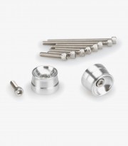 Puig Speed 21030P Bar Ends in Silver for several Suzuki and Yamaha models