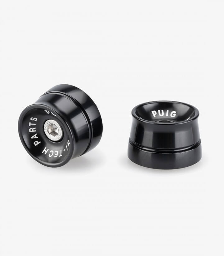 Puig Lenkerendgewichte Speed 21036N in Schwarz für several Royal Enfield, Vespa and Yamaha models