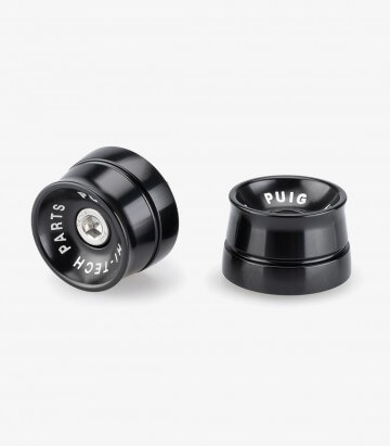 Puig Lenkerendgewichte Speed 21036N in Schwarz für several Royal Enfield, Vespa and Yamaha models