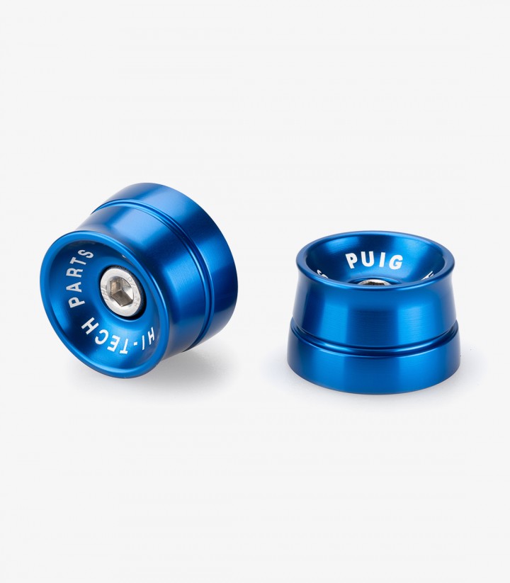 Puig Speed 21235A Bar Ends in Blue for Triumph Speed Triple 1200 RR